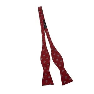 Original Penguin Red Silk Bow Tie Self Tie‎ Adjustable Formal Event Neckwear